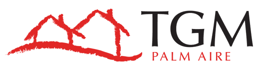 This image shows the logo of TGM Palm Aire in Sarasota, FL