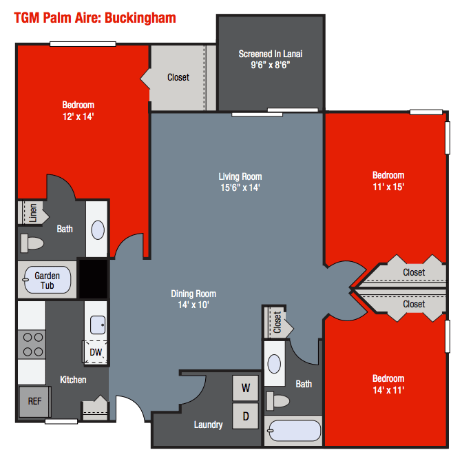 Apartments For Rent TGM Palm Aire - Buckingham 